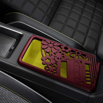 Tapa Impresa 3D Grande Consola Central Renault 4 E-Tech floweR4 Rojo Oscuro | Ref. 685604660R