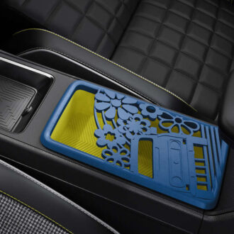 Tapa Impresa 3D Grande Consola Central Renault 4 E-Tech floweR4 Azul | Ref. 685605517R